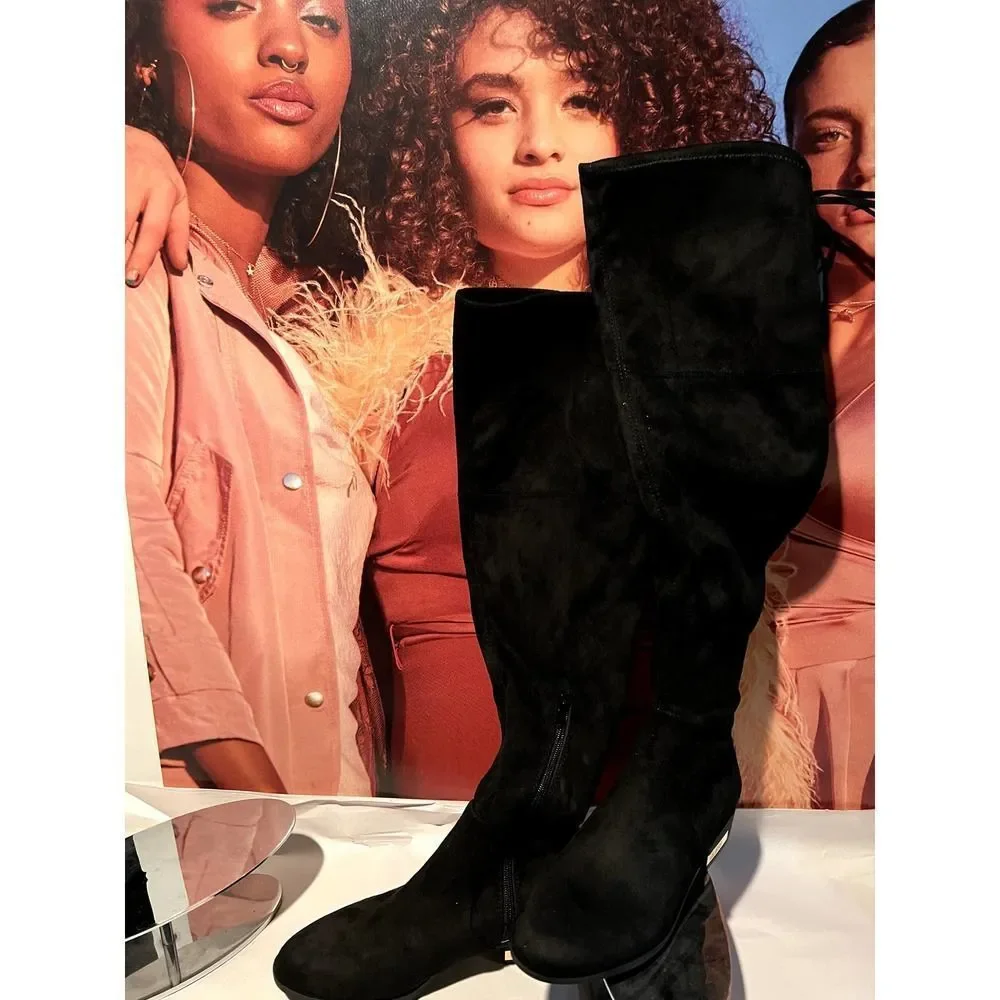 Guess Zafira over the knee Boot size 6.5 M blk